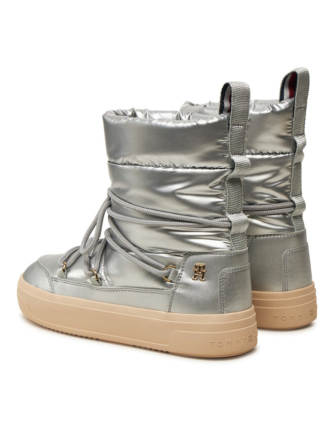 Tommy Hilfiger Sniega zābaki Tommy Hilfiger FW0FW08442 Sudraba