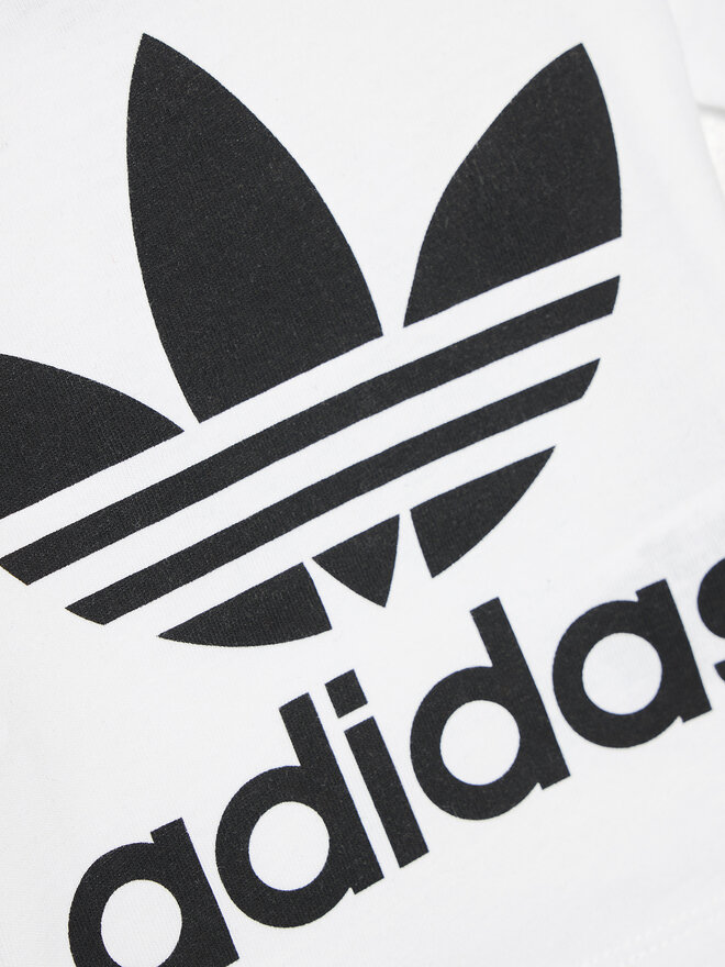 adidas adidas Marškinėliai Trefoil DV2828 Balta Regular Fit
