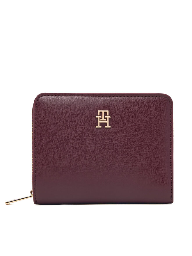 Tommy Hilfiger Geldbörse Tommy Hilfiger Th Icon Med Za Flap AW0AW17742 Dunkelrot