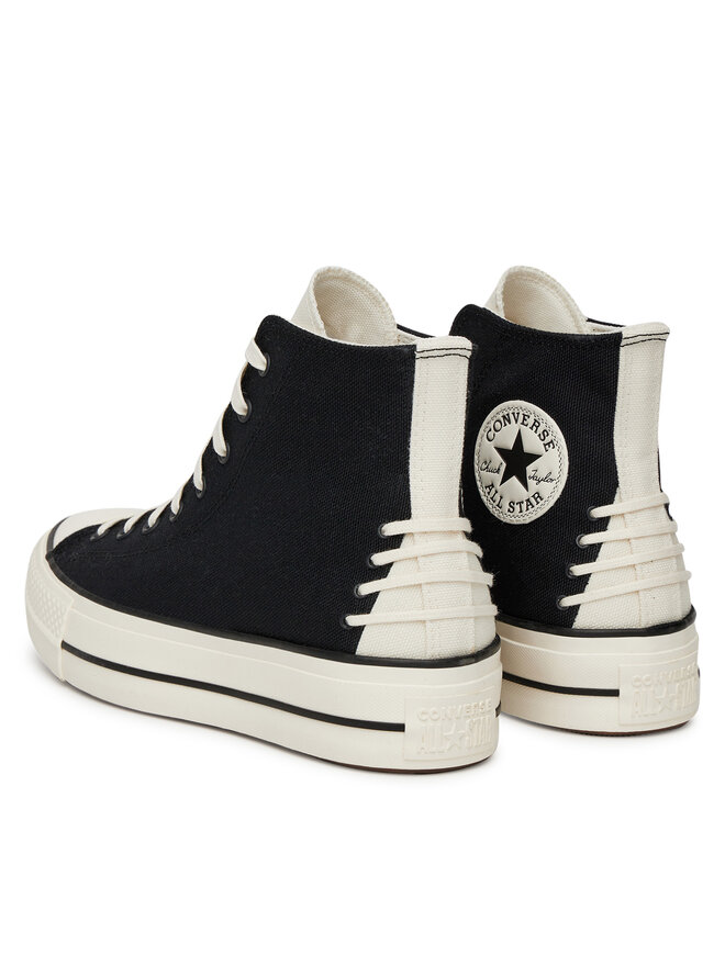 Converse Trampki Converse Chuck Taylor All Star Lift Platform Crafted Laces A12552C Czarny
