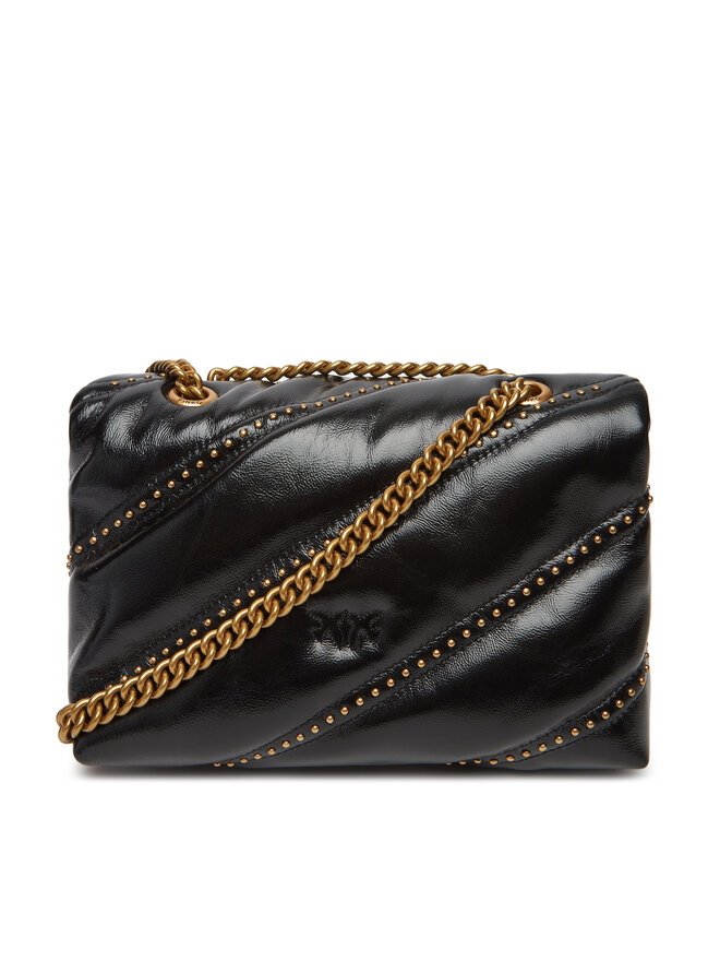 PINKO Ročna torba PINKO Love Puff Mini CL PE 25 PLTT 100039 A26T Črna