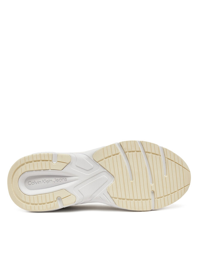 Calvin Klein Jeans Снікерcи Calvin Klein Jeans Retro Tennis Low Mg Mix Media Wn YW0YW01639 Бежевий