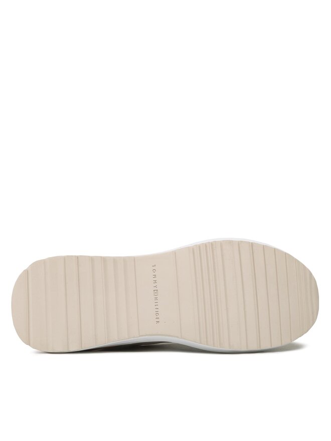 Tommy Hilfiger Sneakers Tommy Hilfiger Runner With Heel Detail FW0FW06621 Beige