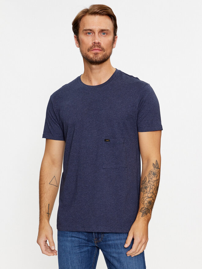 Lee Lee Marškinėliai 112341705 Tamsiai mėlyna Slim Fit