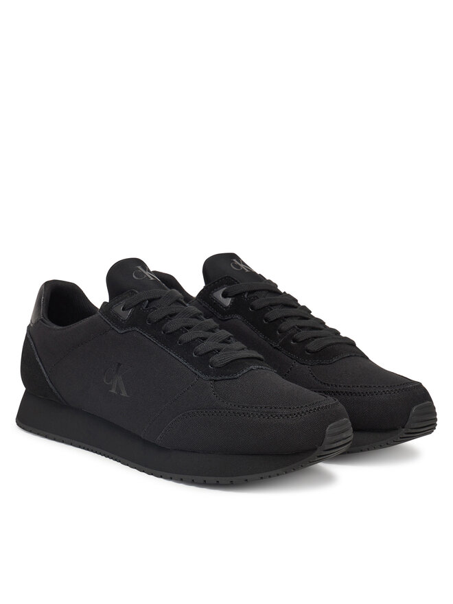 Calvin Klein Jeans Sneakers Calvin Klein Jeans Runner Sock Laceup Mg Canvas YM0YM01217 Schwarz