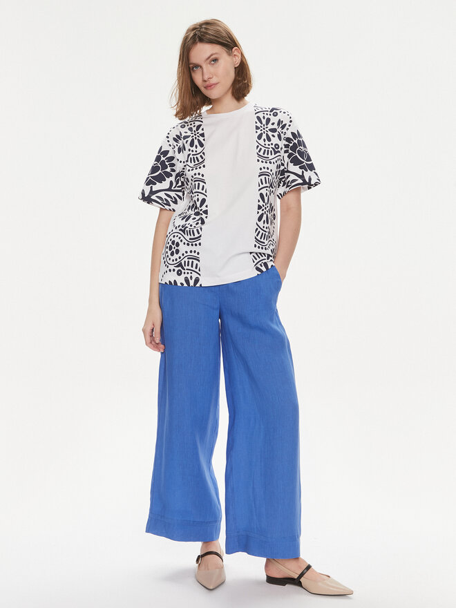 Weekend Max Mara Weekend Max Mara Camiseta Viterbo 2415971032 Blanco Loose Fit