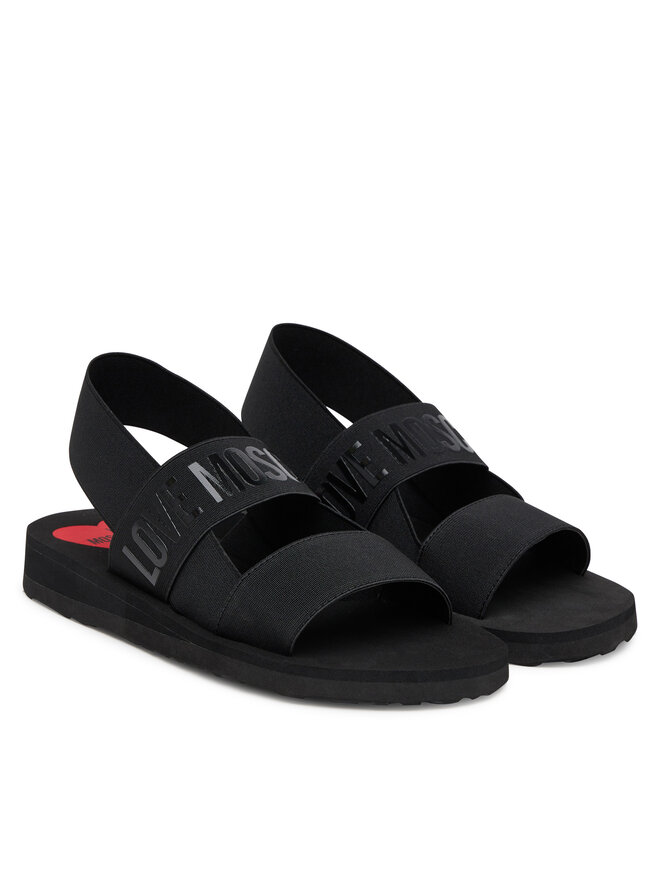 LOVE MOSCHINO Sandály LOVE MOSCHINO JA16033G0MJN7000 Černá