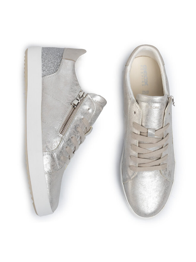 Sneakers Geox D Blomiee A D026HA 0PVEW C1007 Argent chaussures