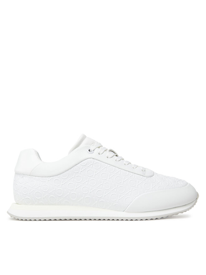 Calvin Klein Αθλητικά Calvin Klein Runner Lace Up Mono Pu HW0HW02574 Λευκό