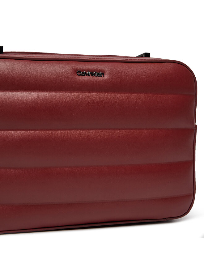 Calvin Klein Torebka Calvin Klein Line Quilt Camera Bag K60K612114 Bordowy