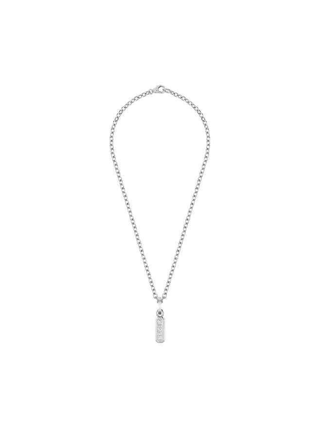 PHILIPP PLEIN Κολιέ PHILIPP PLEIN Gothic Tag PJTEA04NU Ασημί