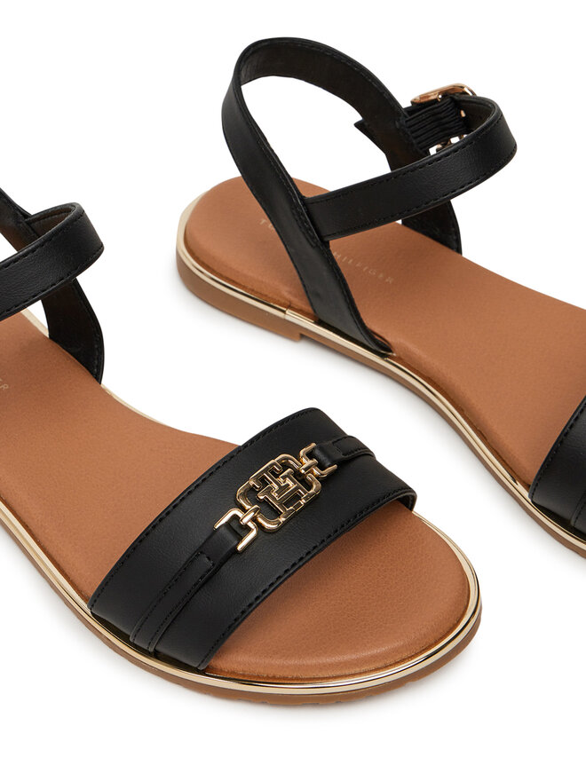 Tommy Hilfiger Sandały Tommy Hilfiger T3A2-33778-0326 S Czarny