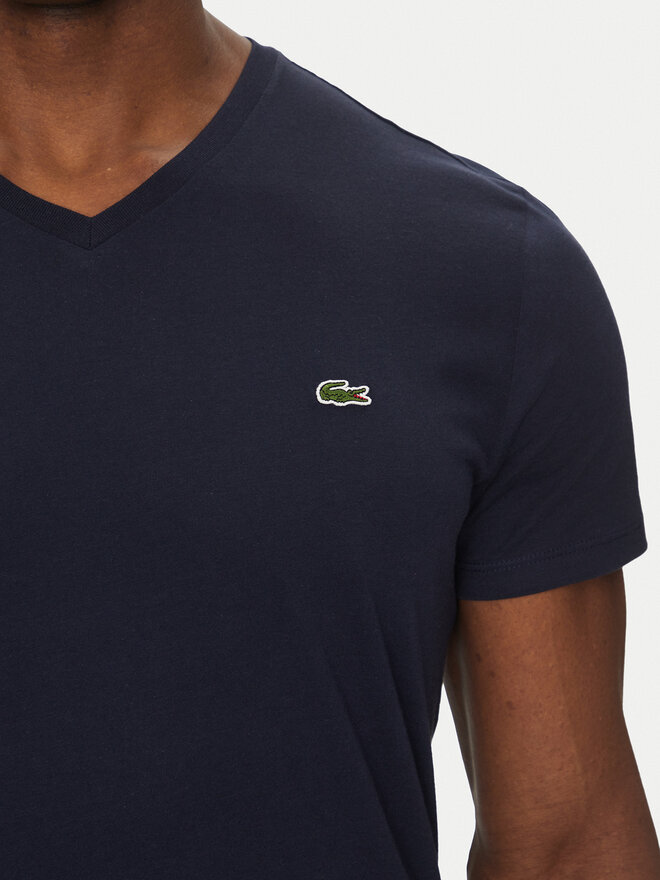 Lacoste Lacoste Marškinėliai TH6710 Tamsiai mėlyna Regular Fit