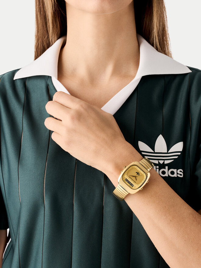 adidas Годинник adidas Retro Wave Three Chronograph AOSY25014 Золотий