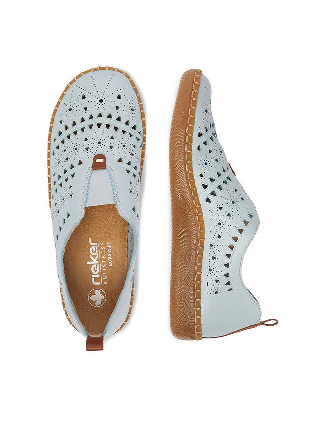 Rieker Halbschuhe Rieker CEO-N2452-10 Hellblau