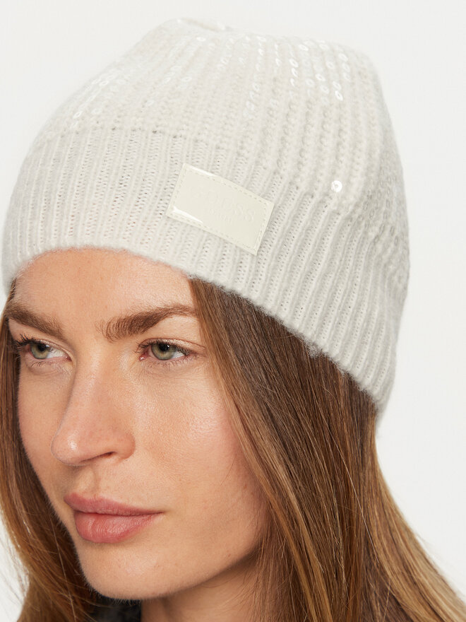 Guess Шапка Guess Riley W4BZ26 Z3J92 Бял