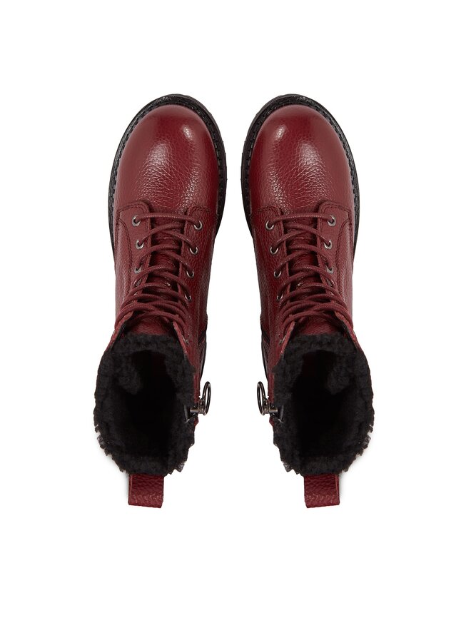 Tommy Jeans Μποτάκια Tommy Jeans Tjw Urban Tumbled Ltr Wl EN0EN02317 Μπορντό