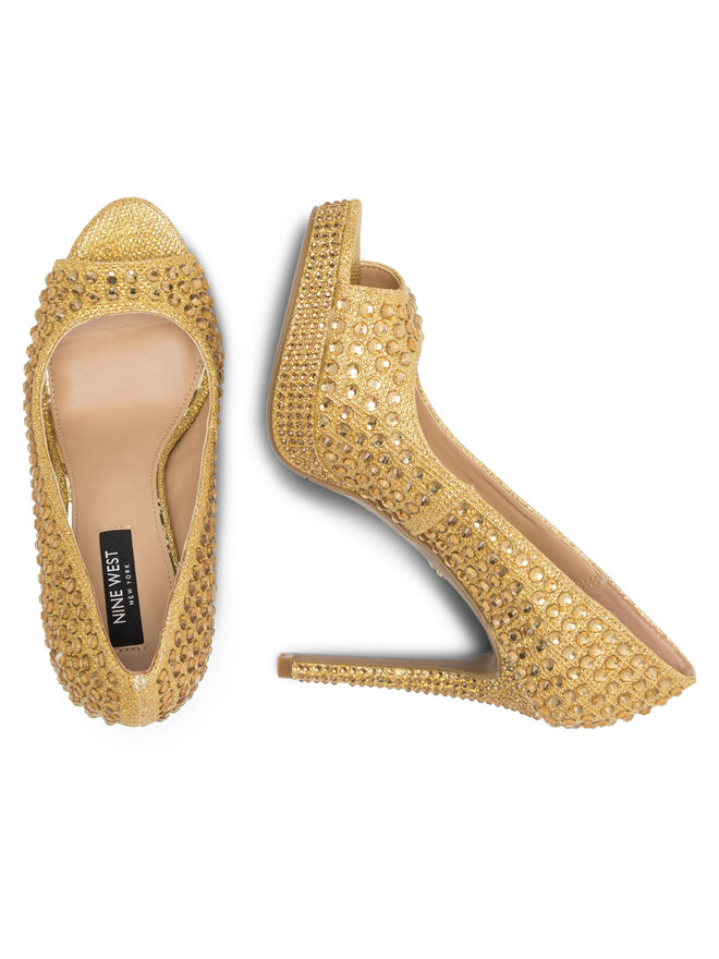 Nine West Szpilki Nine West MAIRA SY8020-9NW Złoty