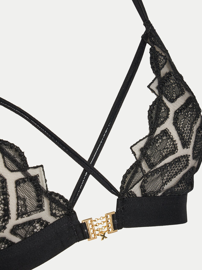 Chantelle Chantelle Σουτιέν Bralette Reptilla C01LP9 Μαύρο