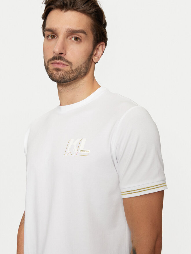 KARL LAGERFELD KARL LAGERFELD T-Shirt 755463 551235 Weiß Regular Fit