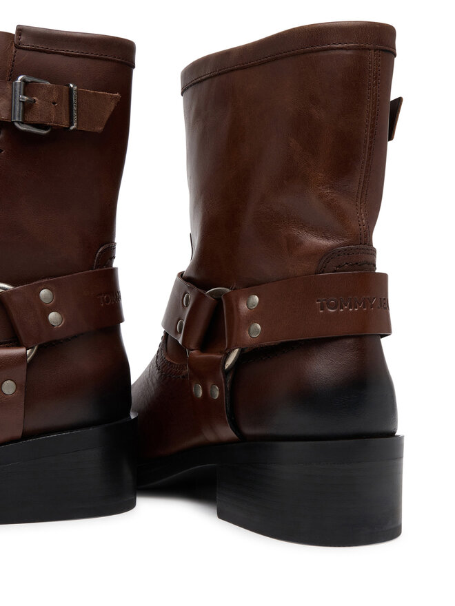Tommy Jeans Stiefeletten Tommy Jeans Tjw Biker EN0EN02811 Braun