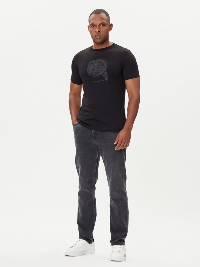 KARL LAGERFELD KARL LAGERFELD Camiseta 755066 554242 Negro Regular Fit