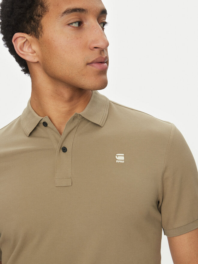 G-Star Raw G-Star Raw Poloshirt Dunda D11595-5864 6057 Khakifarben Slim Fit