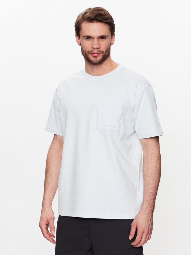 New Balance New Balance Marškinėliai MT23567 Mėlyna Relaxed Fit