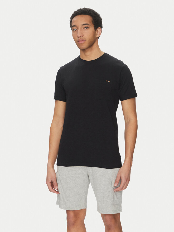 INDICODE INDICODE T-shirt Inandorra 41-104 Crna Regular Fit