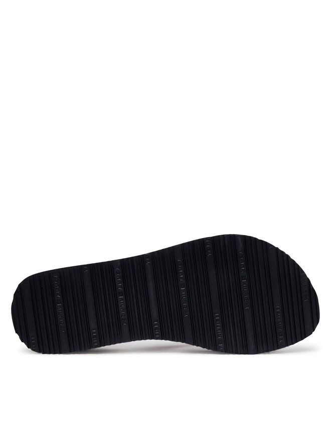 Tommy Hilfiger Japonki Tommy Hilfiger Th Corp Mid Wedge Beach Sandal FW0FW08517 Granatowy