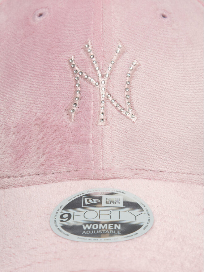 New Era Cappellino New Era New York Yankees Diamante Velour 9Forty 60595353 Rosa