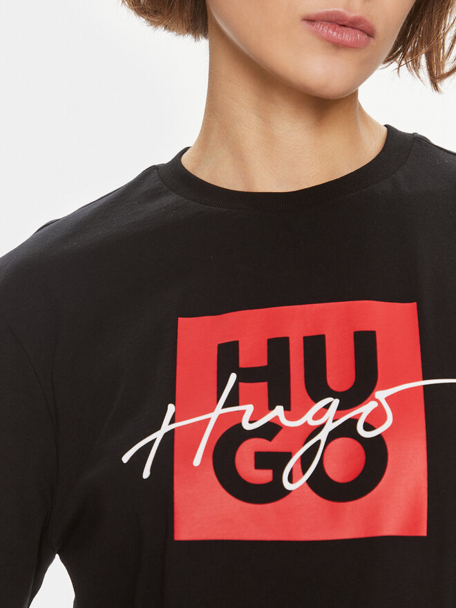 HUGO Hugo T-Shirt Dashire_3 50485373 Μαύρο Regular Fit