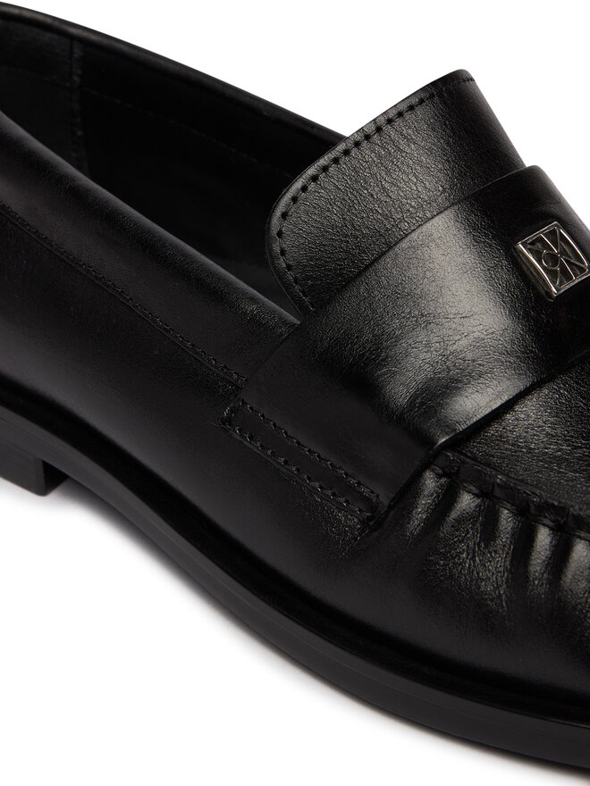 Calvin Klein Slipper Calvin Klein Round Loafer Lth HW0HW03031 Schwarz