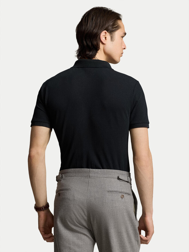 Polo Ralph Lauren Поло 710941439001 Чорний Custom Slim Fit