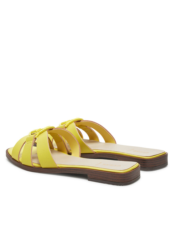 Guess Klapki Guess Symo FLJSYM LEA03 Żółty