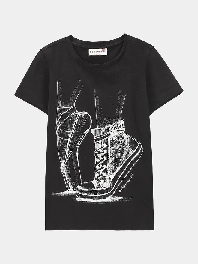 Coccodrillo Coccodrillo T-Shirt WC4143209VGA Μαύρο Regular Fit