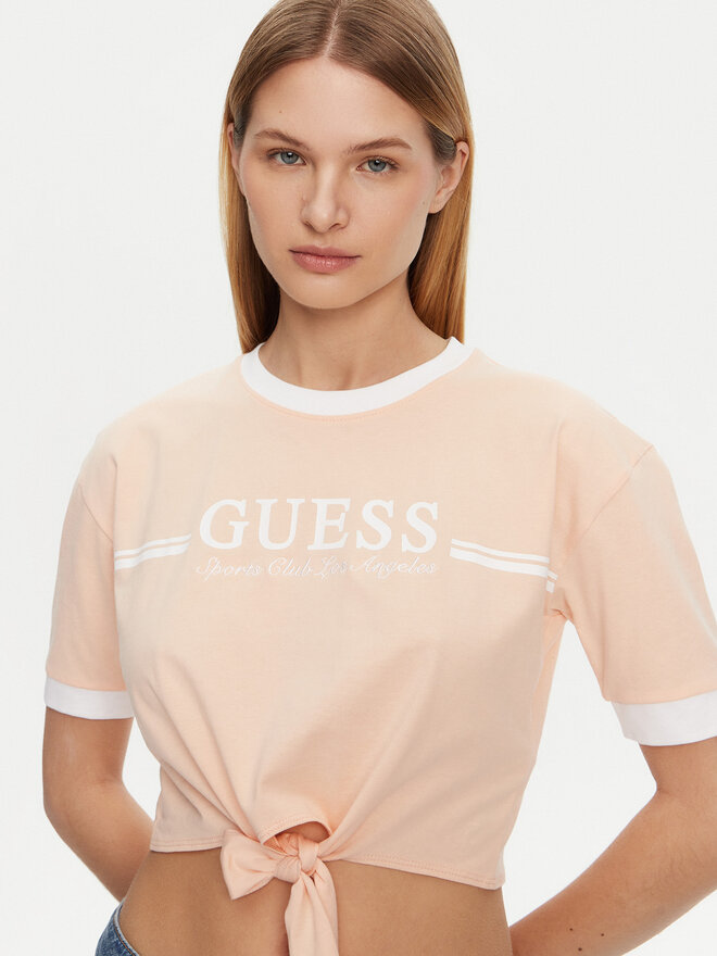 Guess Guess Camiseta V5GI05 I3Z14 Naranja Regular Fit