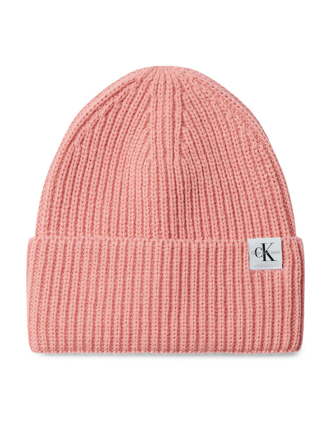 Calvin Klein Jeans Mütze Calvin Klein Jeans Monogram Rib Beanie IU0IU00440 Rosa