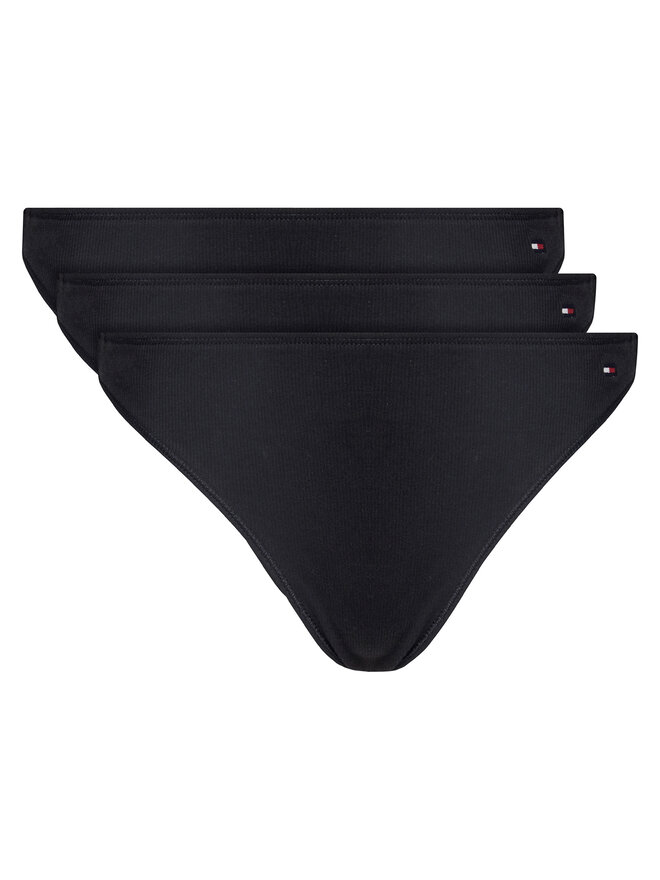 Tommy Hilfiger Tommy Hilfiger Pack de 3 tangas UW0UW05752 Negro