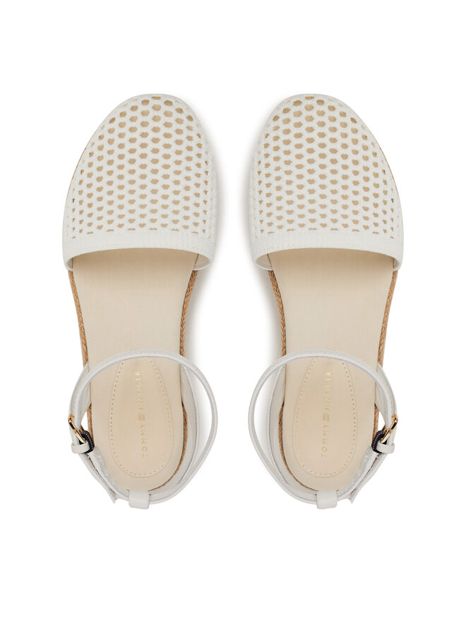 Tommy Hilfiger Еспадрильї Tommy Hilfiger Knit Mesh Espadrille Platform FW0FW08743 Білий