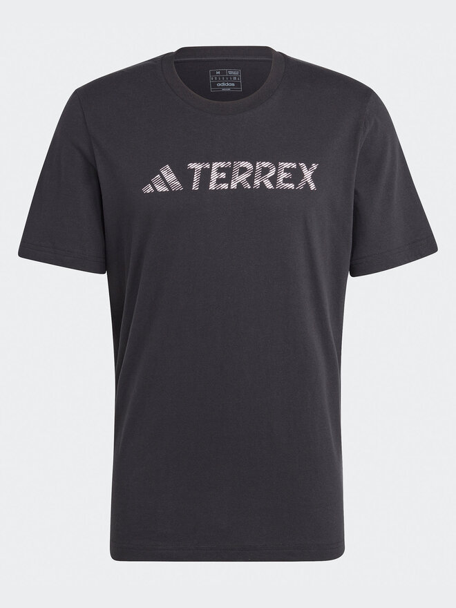 adidas adidas Majica Terrex Classic Logo T-Shirt HZ1399 Črna Regular Fit