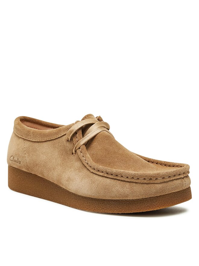 Clarks Félcipő Clarks WallabeeEvoSh 261747474 Bézs