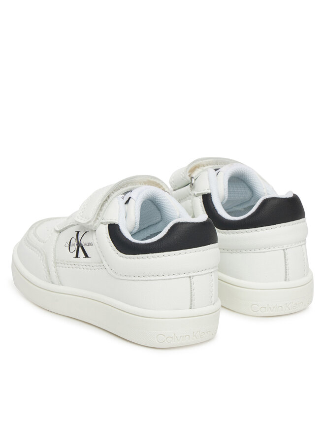 Calvin Klein Jeans Sneakersy Calvin Klein Jeans Low Cut Lace-Up/ Velcro Sneaker V1X9-82077-1355 M Biały