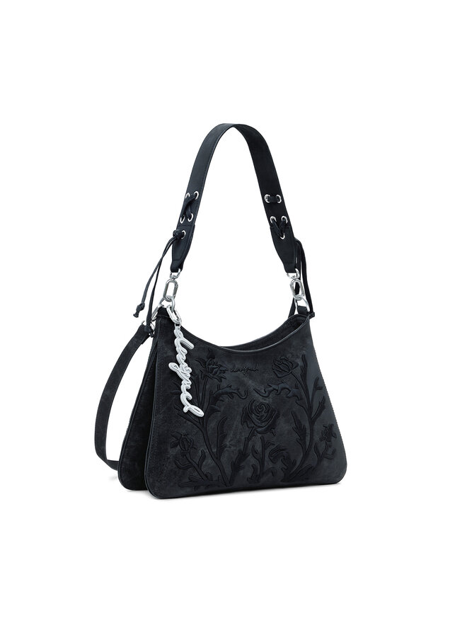 Desigual Τσάντα Desigual Romeo Floral Total Bl 25WAXP40 Μαύρο