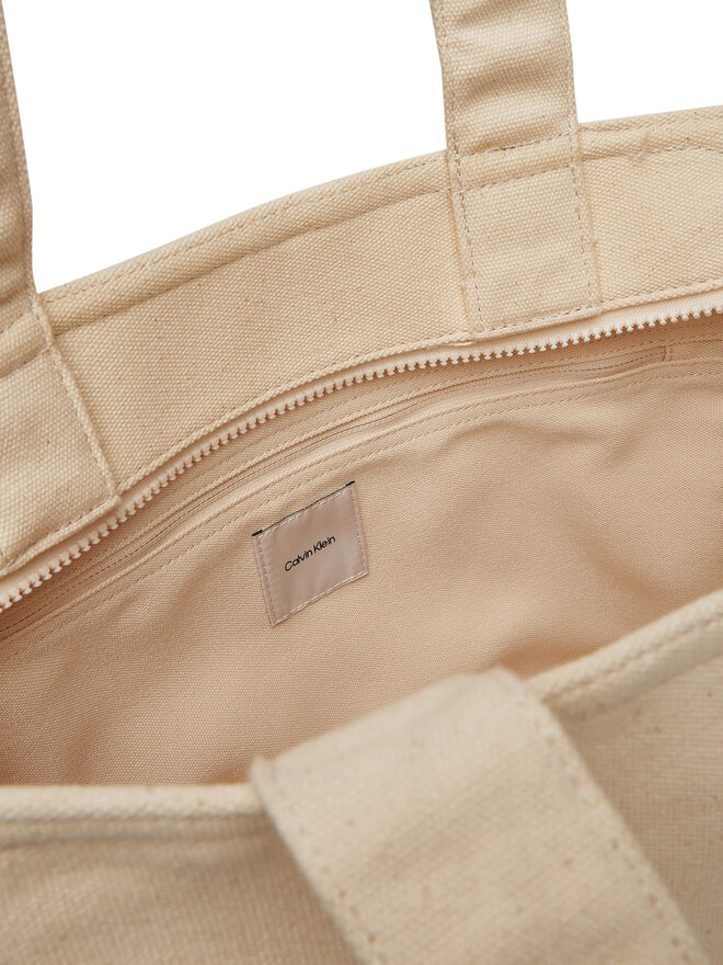 Calvin Klein Jeans Torebka Calvin Klein Jeans Summer Canvas Tote LV04K3098G Beżowy