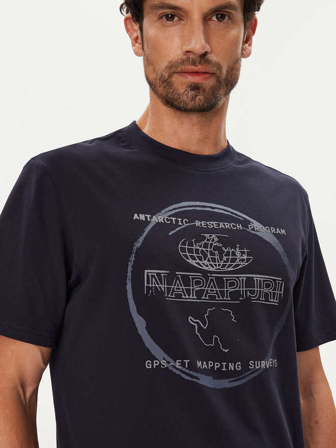 Napapijri Napapijri Camiseta S-Bald NP0A88SF Azul marino Regular Fit