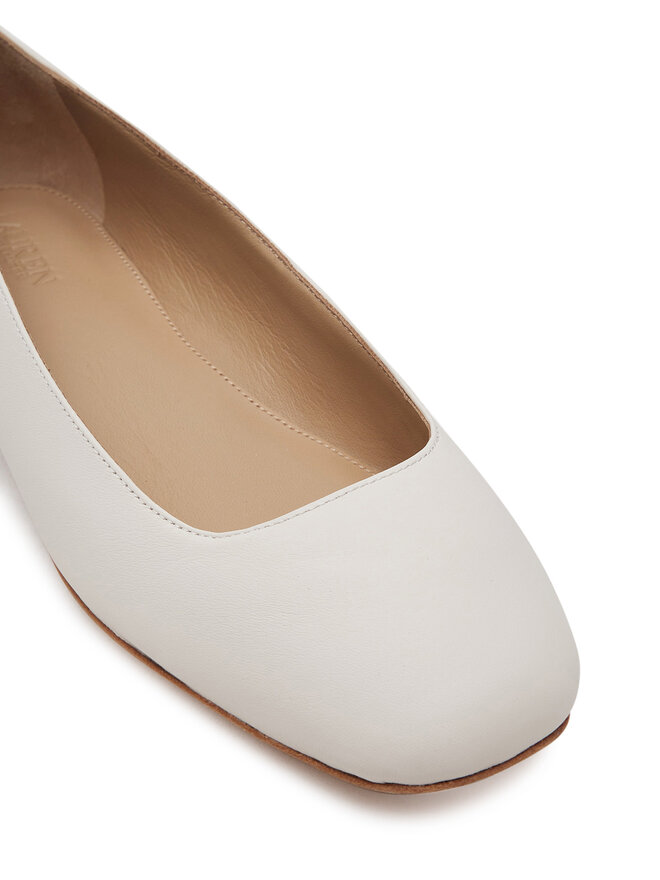 LAUREN RALPH LAUREN Baleriny LAUREN RALPH LAUREN Emellie 802970534003 Biały