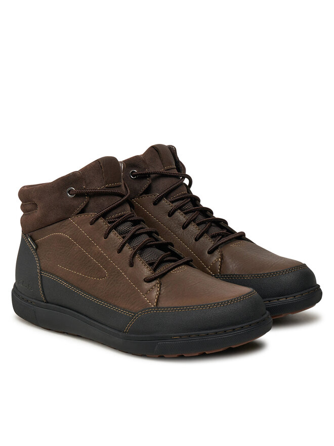 Clarks Gležnjarji Clarks Mapstone Hi Gtx GORE-TEX 26180205 Rjava