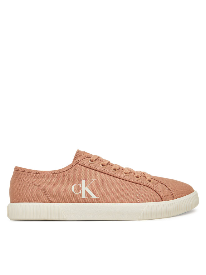 Calvin Klein Jeans Πάνινα παπούτσια Calvin Klein Jeans Ess Vulc Low Cv Mg Wn YW0YW01762 Κοραλλί
