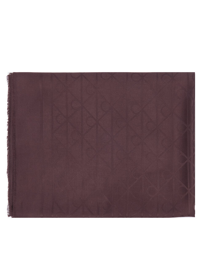 Calvin Klein Schal Calvin Klein Emblem Aop Glossy Tonal Scarf LV04F8096G Dunkelrot